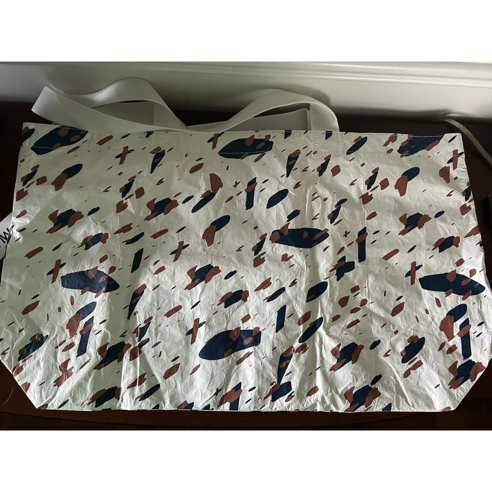 Aloha Collection | LE Mu Terrazzo Pattern Reversable Tote Bag Splash Proof NEW!